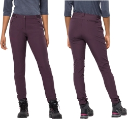 JACK WOLFSKIN GEIGELSTEIN SLIM PANTS SPODNIE TREKKINGOWE TURYSTYCZNE GÓRSKIE DAMSKIE - 1507741-2042