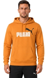 PUMA SPORTOWA CIENKA BLUZA MĘSKA KANGURKA Z KAPTUREM BAWEŁNIANA -  586765-96