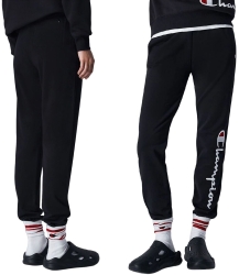 CHAMPION LEG SCRIPT LOGO SPODNIE SPORTOWE DRESOWE MŁODZIEŻOWE DAMSKIE -  116608-KK001