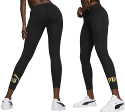 PUMA LEGGINSY GETRY DAMSKIE CIENKIE SPORTOWE ELASTYCZNE BAWEŁNIANE - 848307-01
