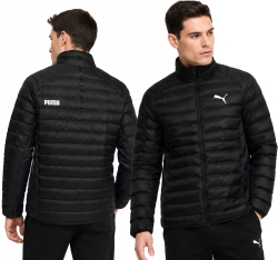 PUMA KURTKA MĘSKA MŁODZIEŻOWA PUCHOWA PIKOWANA JESIENNA PRZEJŚCIOWA - 849356-01