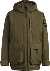 KURTKA SPORTOWA MĘSKA MŁODZIEŻOWA ZIMOWA OCIEPLANA PARKA ADIDAS DWR - H65742