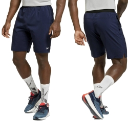REEBOK KRÓTKIE SPODENKI MĘSKIE TRENINGOWE TERMOAKTYWNE NA SIŁOWNIĘ - HI3914
