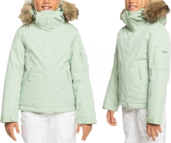 ROXY CIEPŁA KURTKA ZIMOWA DZIECIĘCA DLA DZIEWCZYNKI OCIEPLANA - ERGTJ03157-GEF0