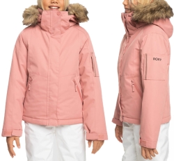 ROXY CIEPŁA KURTKA ZIMOWA DZIECIĘCA DLA DZIEWCZYNKI OCIEPLANA - ERGTJ03157-MKP0